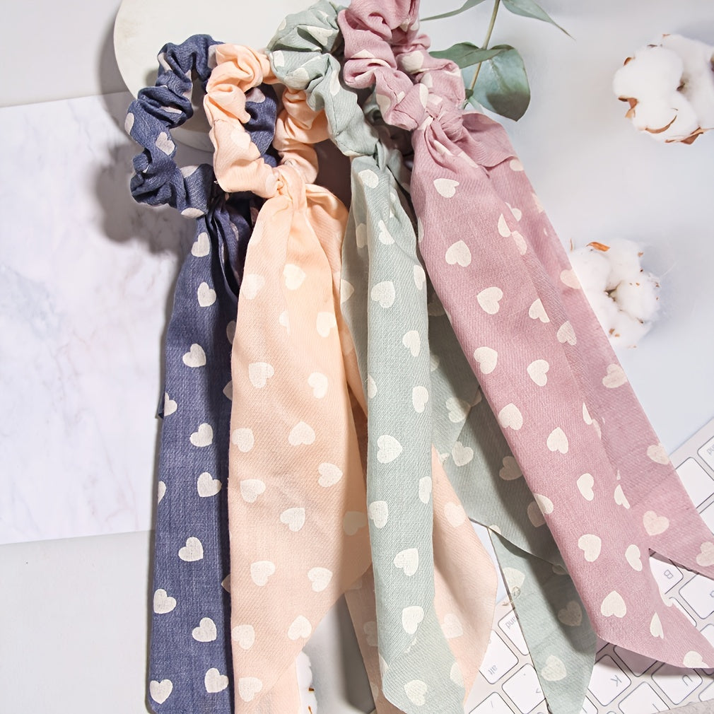 Cute Polka Dot Scrunchie Set