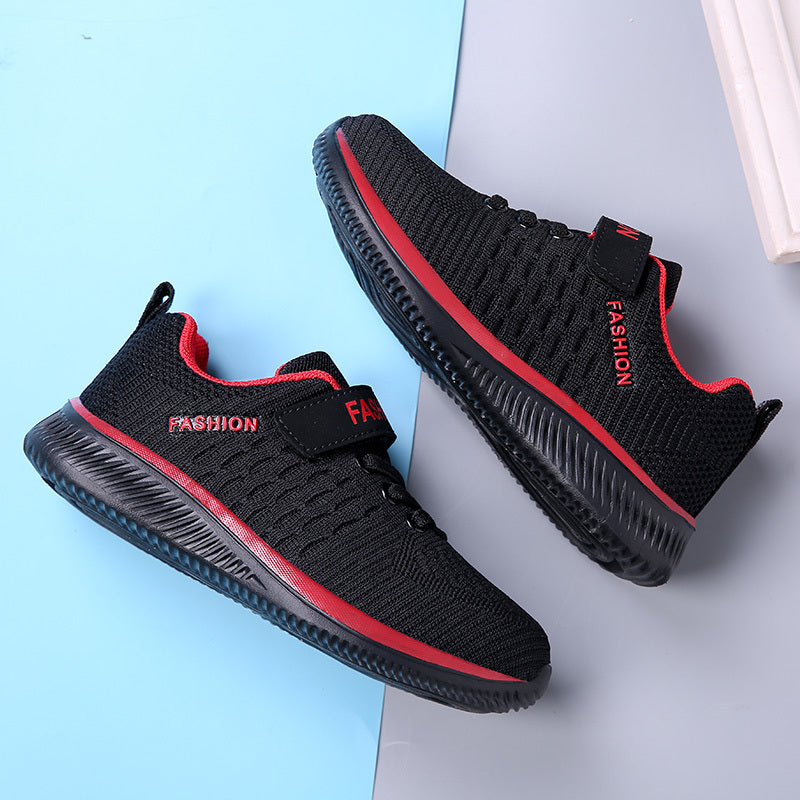 Toddler Kids Boys Breathable Black Sneakers Shoes