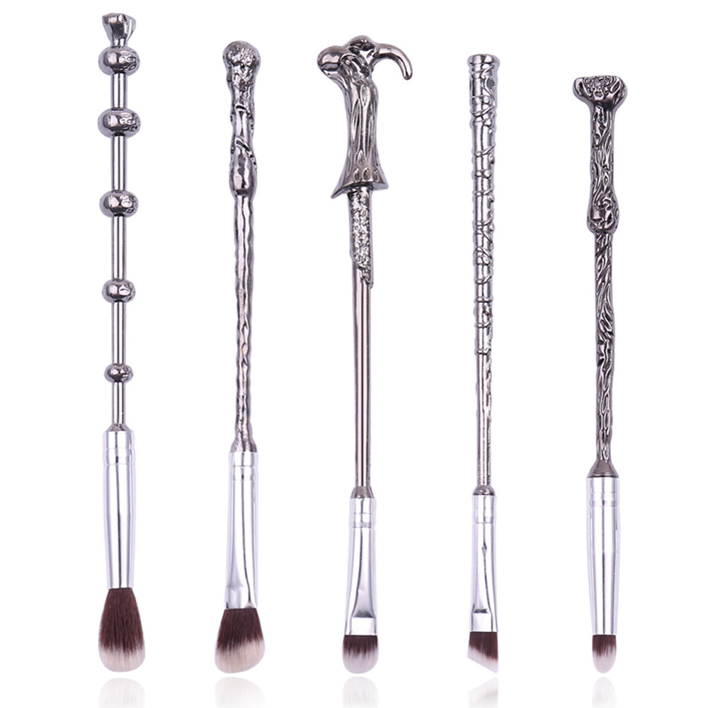 Makeup Brushes Set - 5pcs Wizard Wand Makeup Brushes
