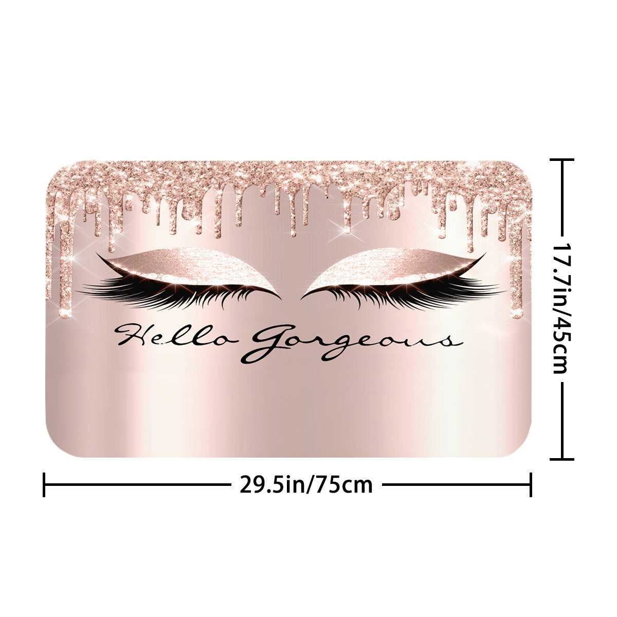 70.8 inch x 70.8 inch Eyelash Waterproof Shower Curtain Set
