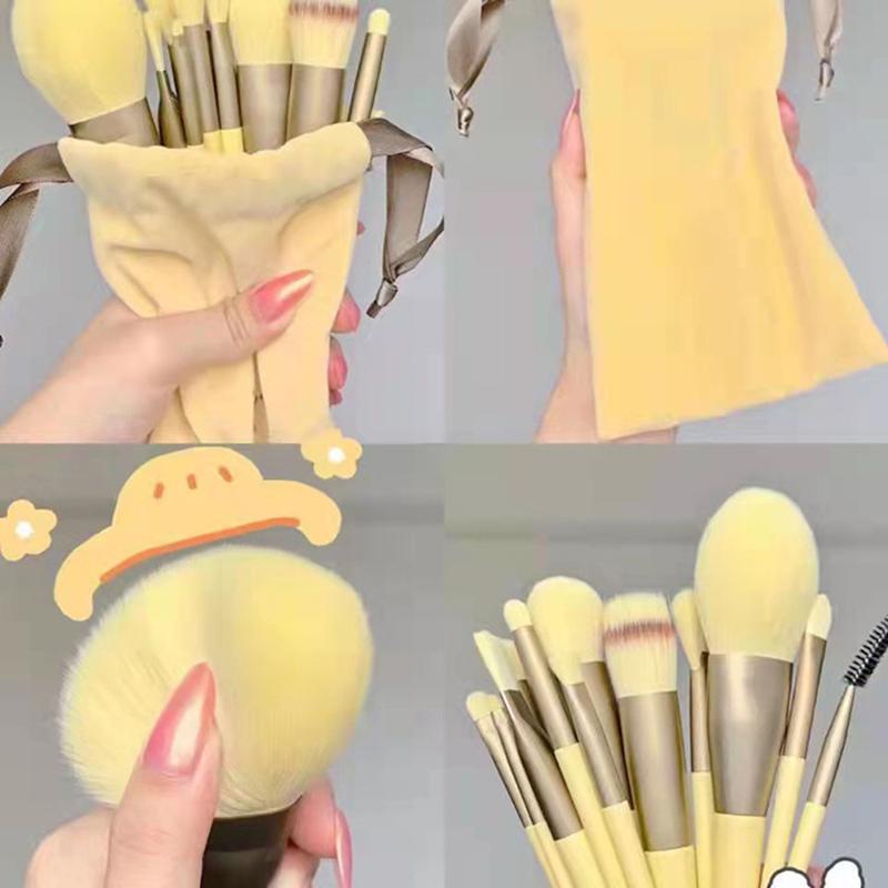 13-Piece Professional Makeup Brush Set: Essential Tools for Eyeshadow, Blush, and More