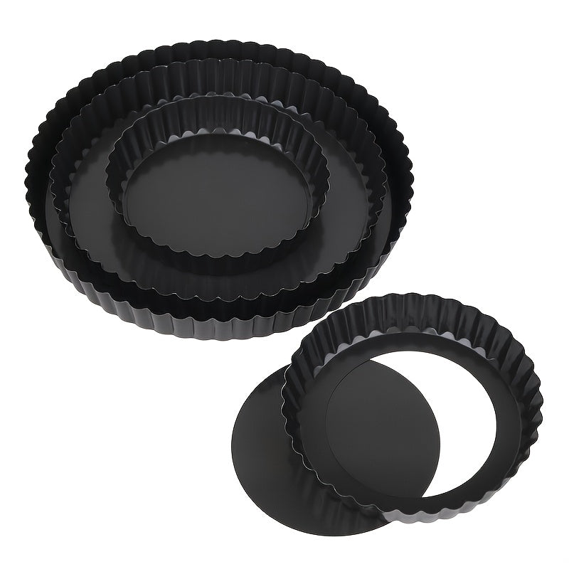 3PCS Removable Bottom Apple Pie Pans