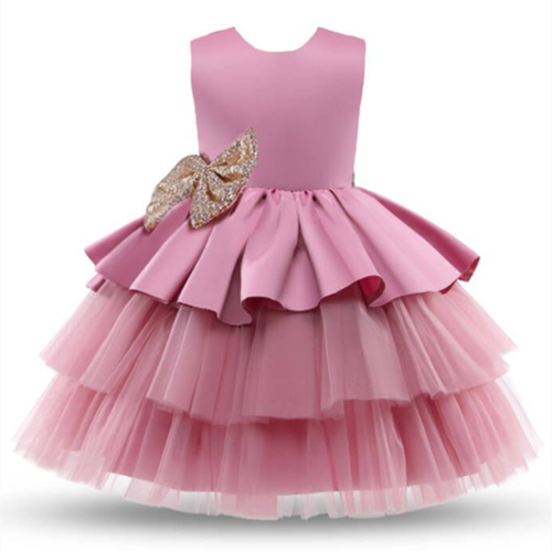 Adorable Big Bowknot Dress for Newborn Baby Girls