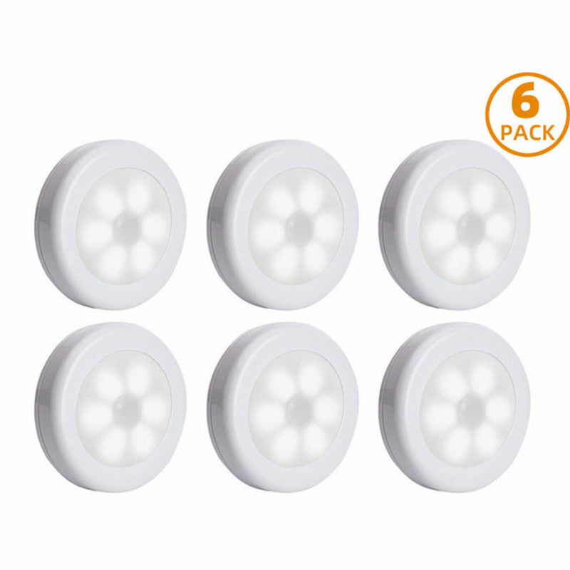 6-Piece Motion Sensor LED Night Lights