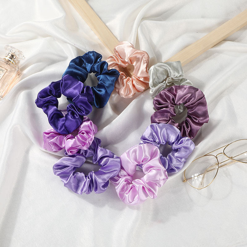 60pcs Hair Scrunchies, Satin Imitation Silk Scrunchies For Hair, Curly Hair Accessories For Women, Hair Bands Scrunchy Hair Ties Ropes Scrunchie For Women Girls Hair Accessories Scrunchies Thanksgiving Christmas Gift