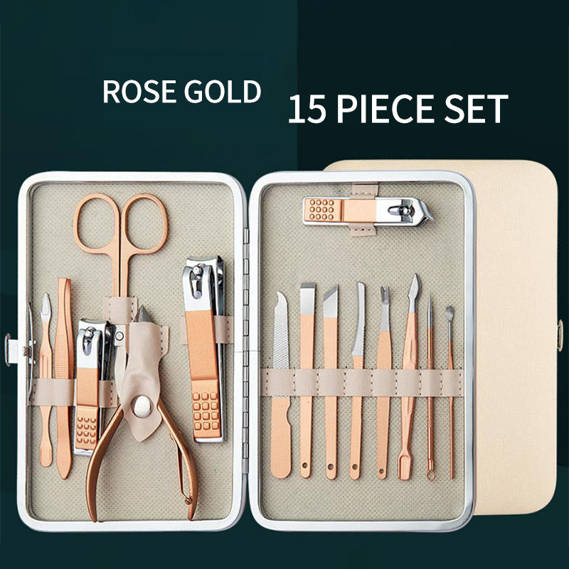 Elite Rose Golden Nail Clipper Set