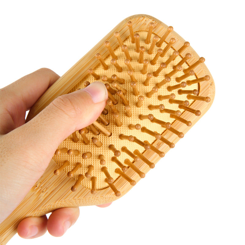 Large Wooden Hair Comb for Scalp Massage and Increased Volume