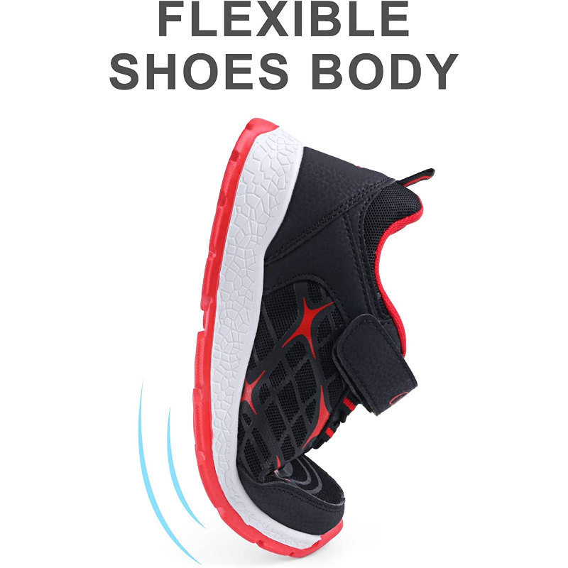 Velcro Lightweight Sneakers for Boys - Running and Outdoor Walking Shoes