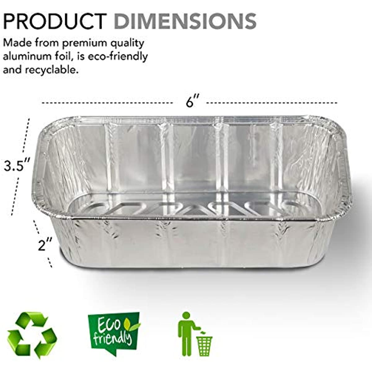 1 Lb Aluminum Loaf Pans (10/20/30pcs)