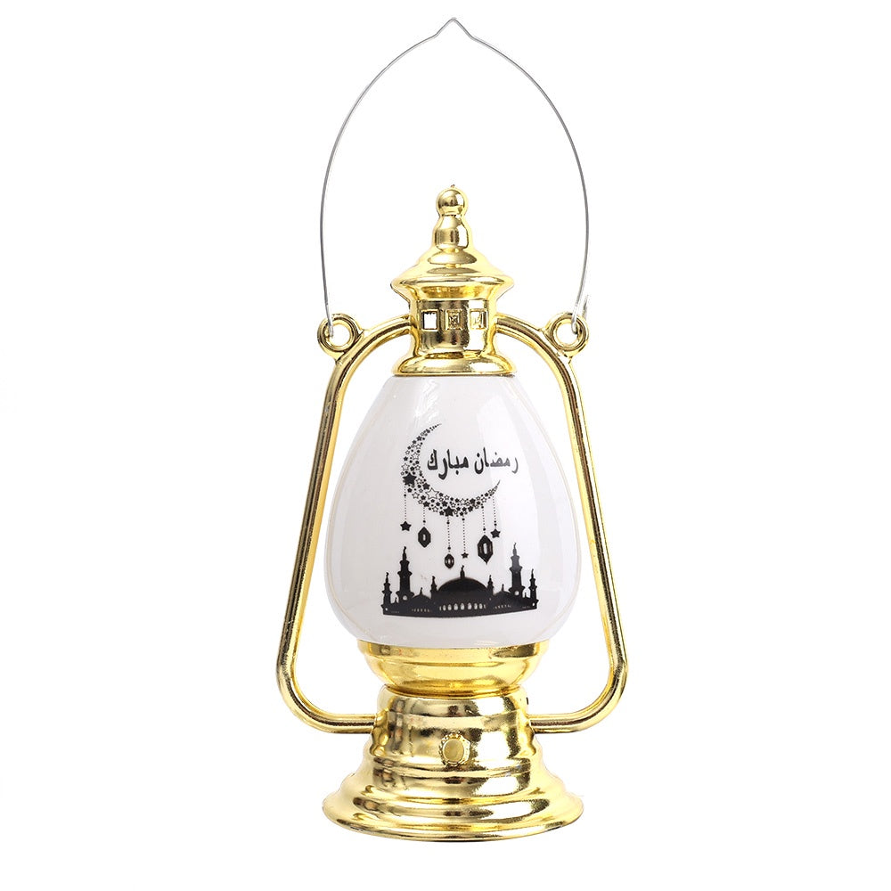 Ramadan LED Candle Light Decor - Eid Al-Fitr Islamic Mubarak Pony Oil Lamp