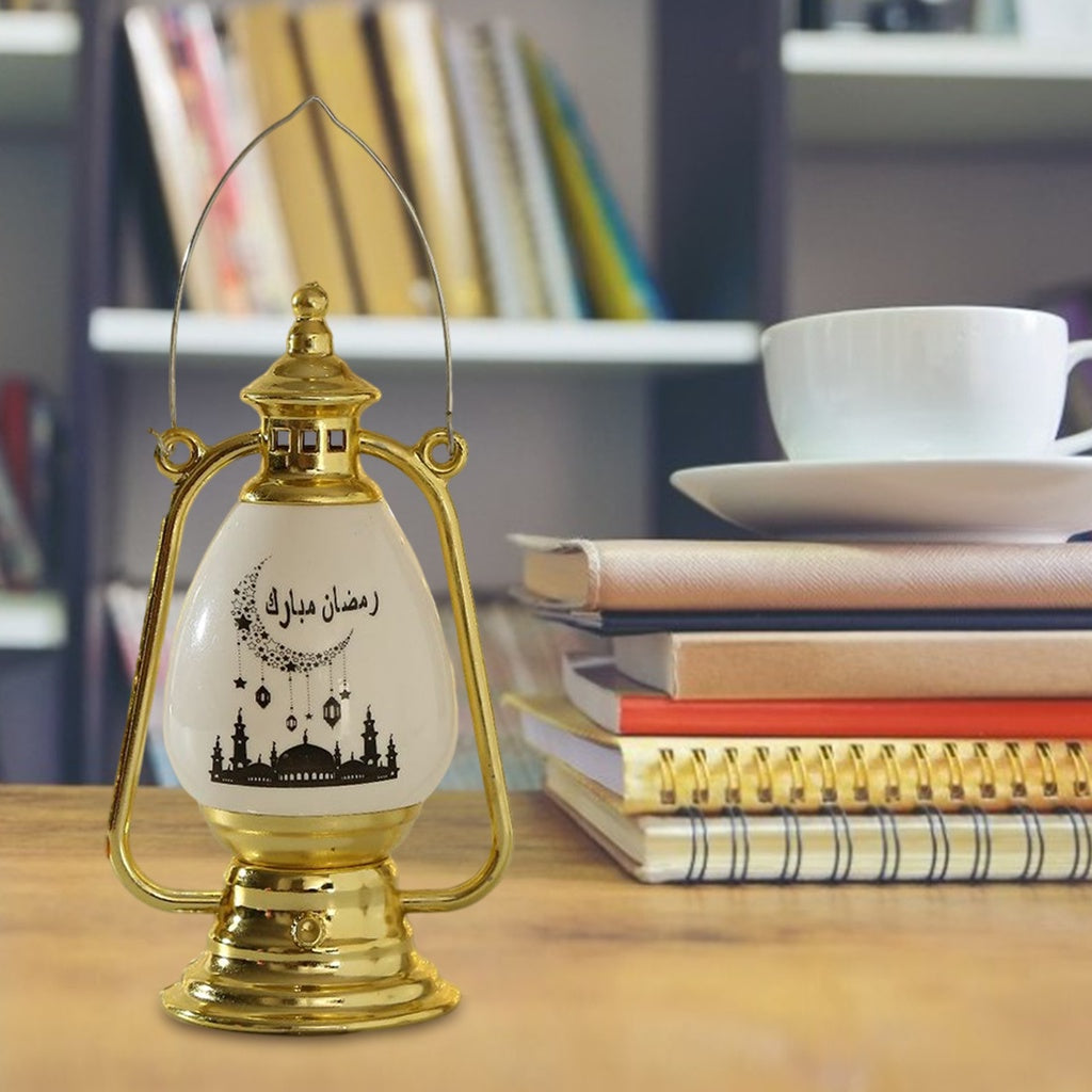 Ramadan LED Candle Light Decor - Eid Al-Fitr Islamic Mubarak Pony Oil Lamp