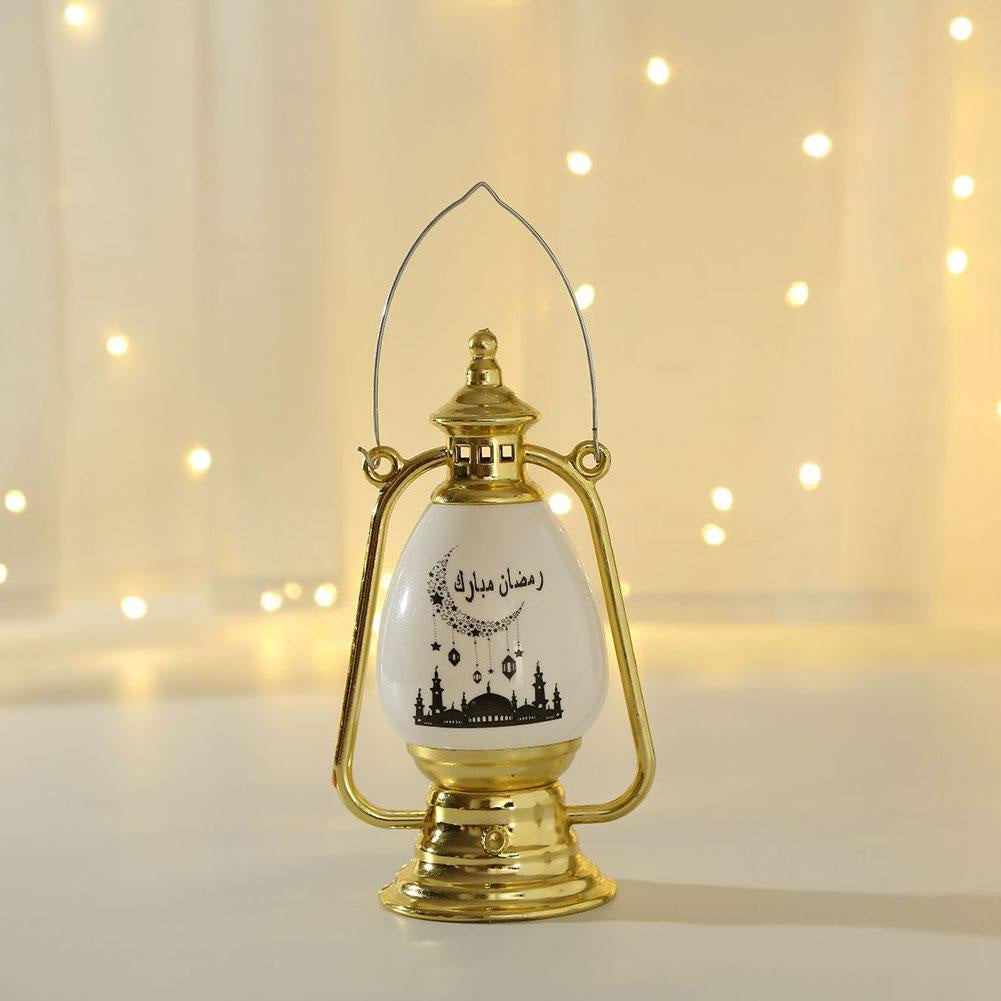 Ramadan LED Candle Light Decor - Eid Al-Fitr Islamic Mubarak Pony Oil Lamp