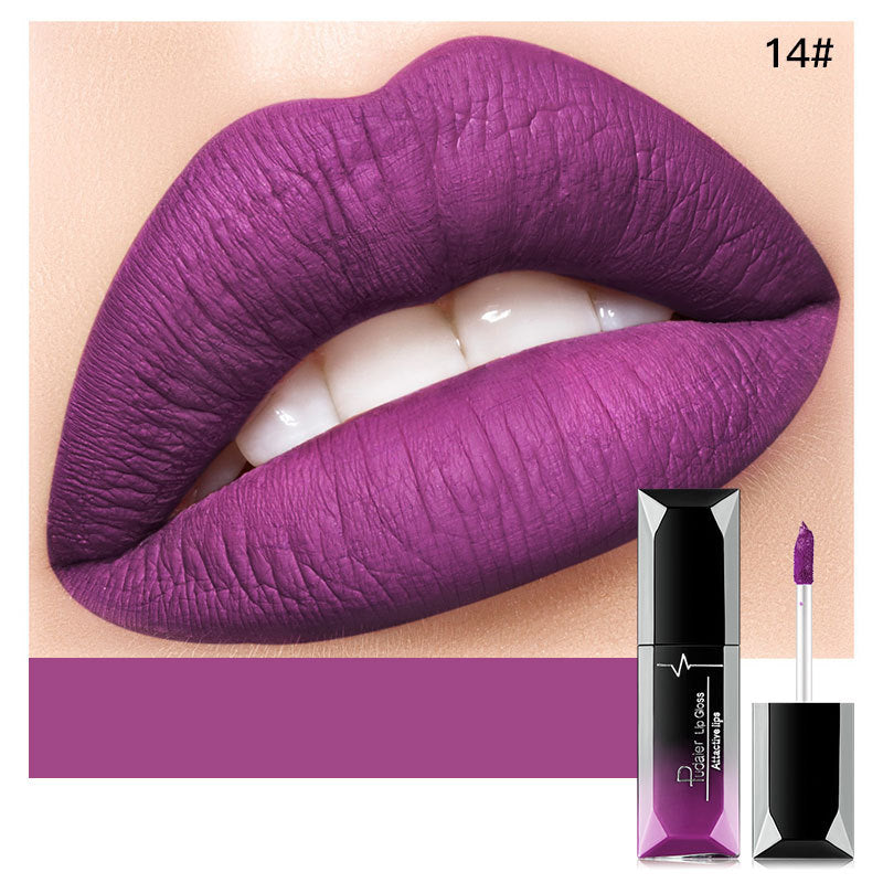 Matte Liquid Lipstick - Long-lasting, Wear-resistant, Non-stick Cup, Non-fading, Waterproof Lip Gloss
