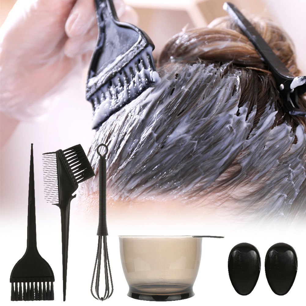 5PCS Hair Color Dye Bowl & Brush Tool Kit