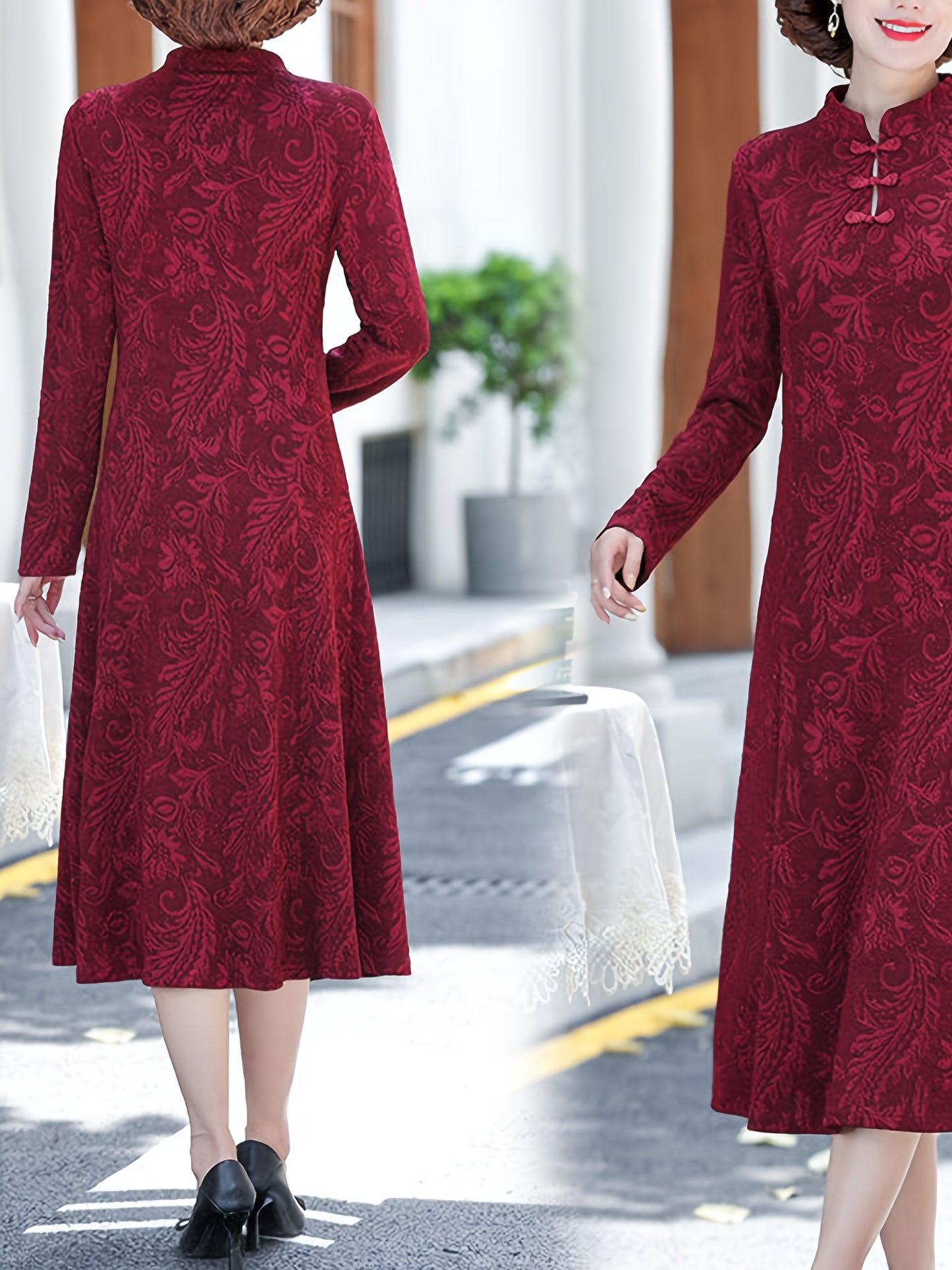 Elegant Long Sleeve Dress for Women