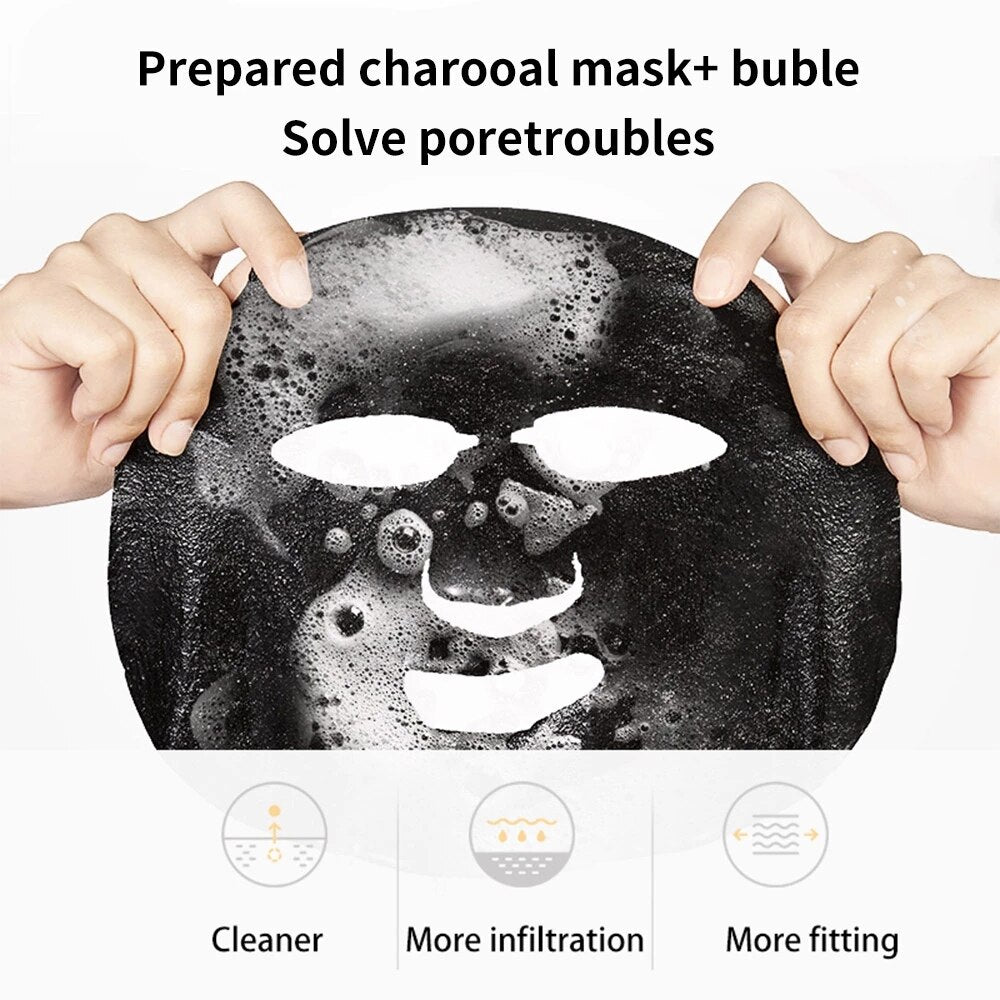 "(1 PACK) Deep Cleansing Black Sea Salt Bubble Facial Mask: Pure Moisturization for a refreshed and revitalized skin"