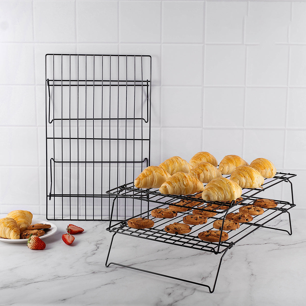Stacked Cooling Racks for Baking"