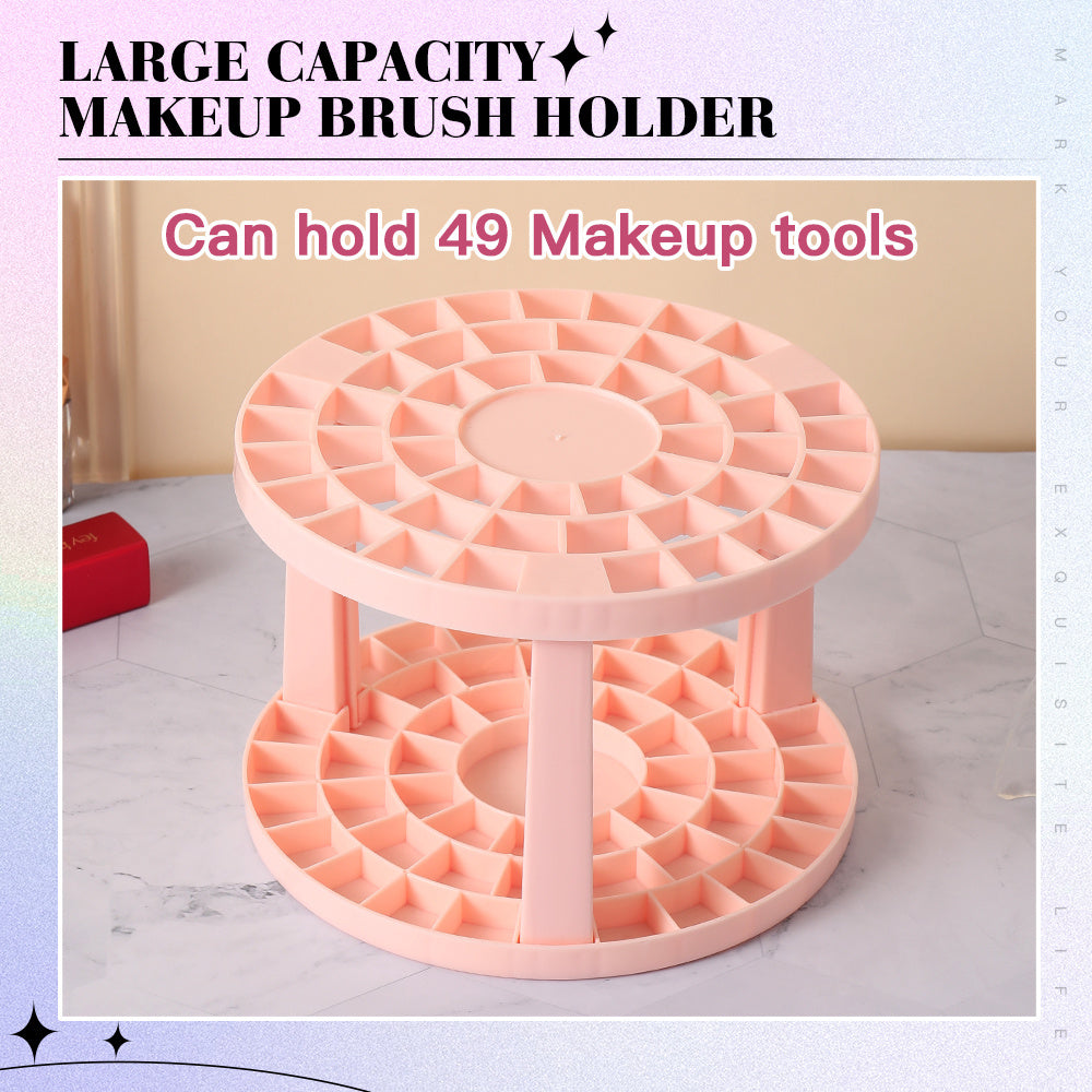 Makeup Brush Storage Rack: Lightweight and Stylish Display Stand for Organizing Eyebrow Pencils, Cosmetic Brushes, and More