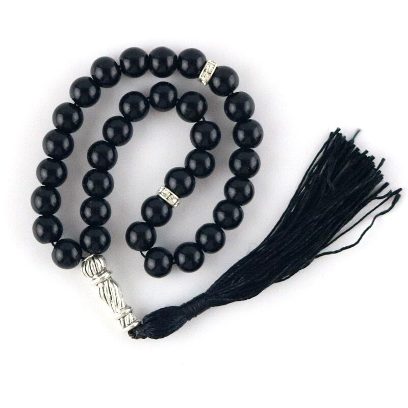 33 Beads Tasbih Stone Bracelet 8mm Beads Islamic Muslim Prayer Jewelry