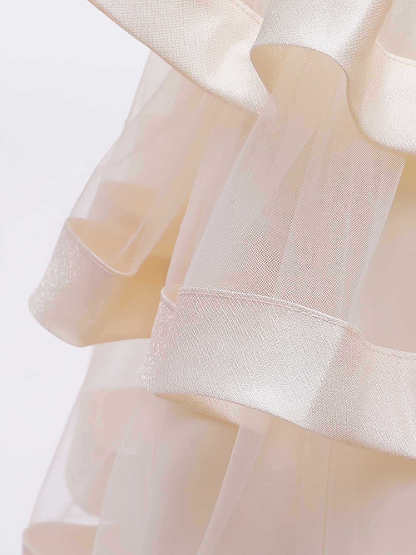 Elegant Princess Dress with Embroidery and Sleeveless Mesh Tutu