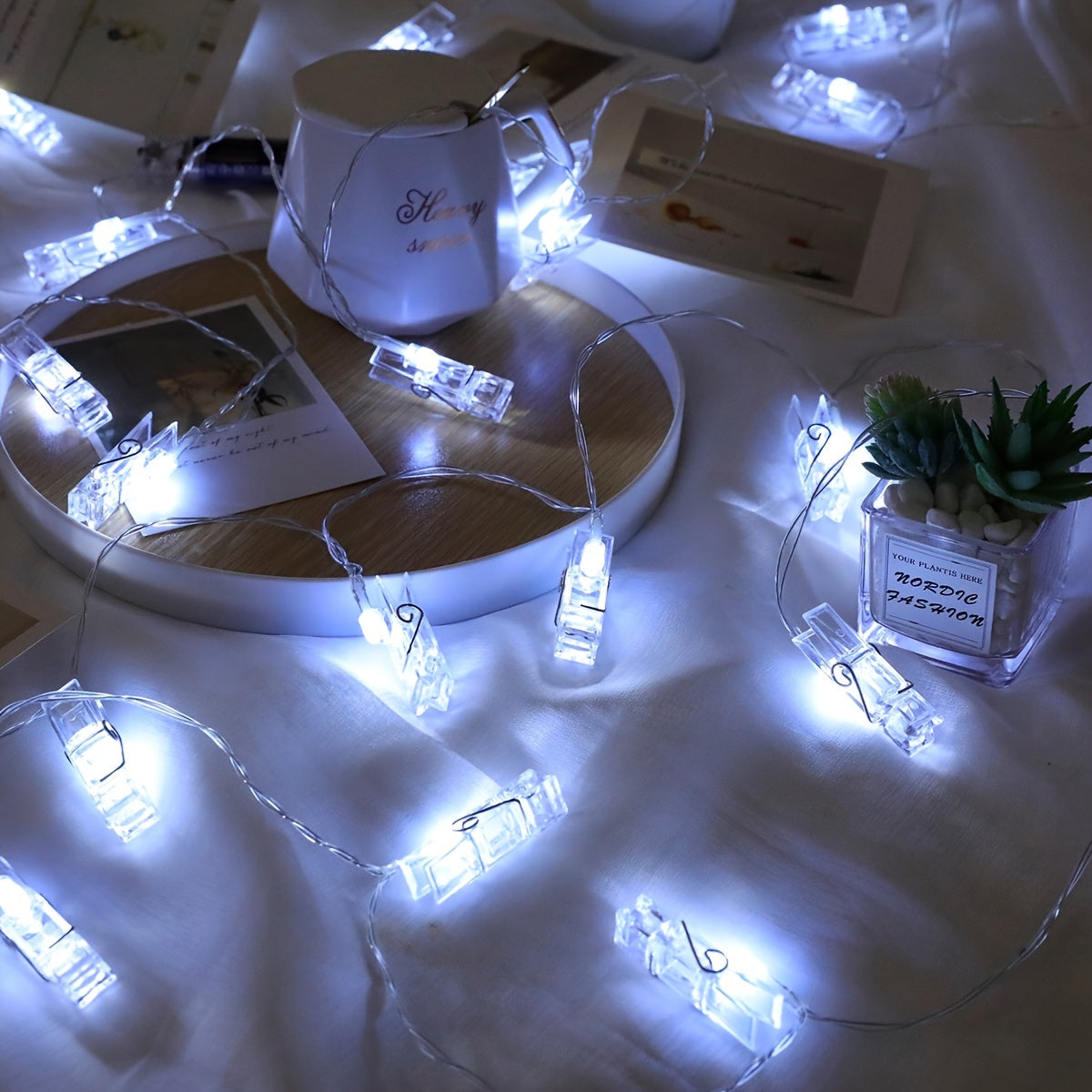 Photo Clip Light - Christmas Ornaments, Holiday Accessory
