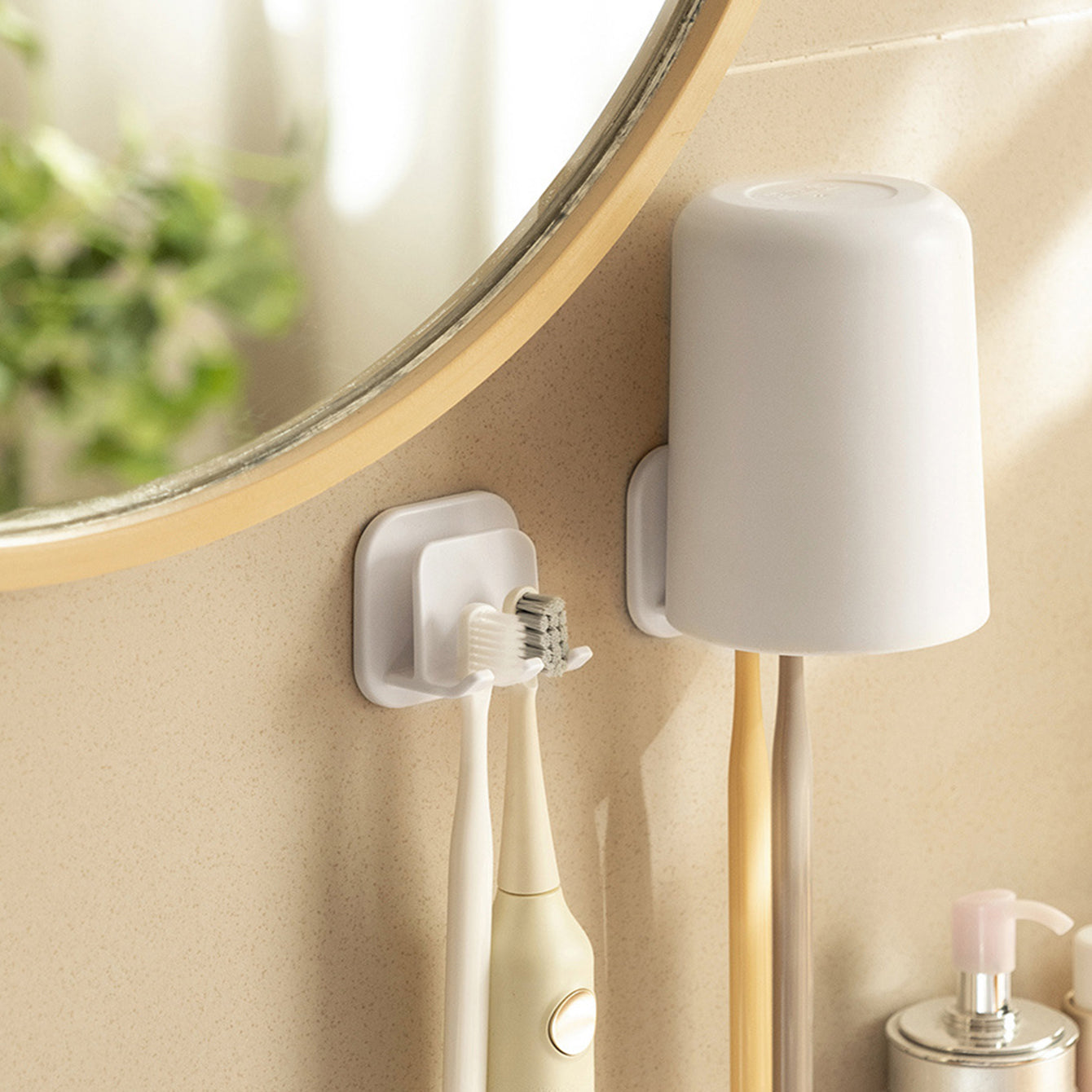 Wall Mounted Toothbrush Holder
