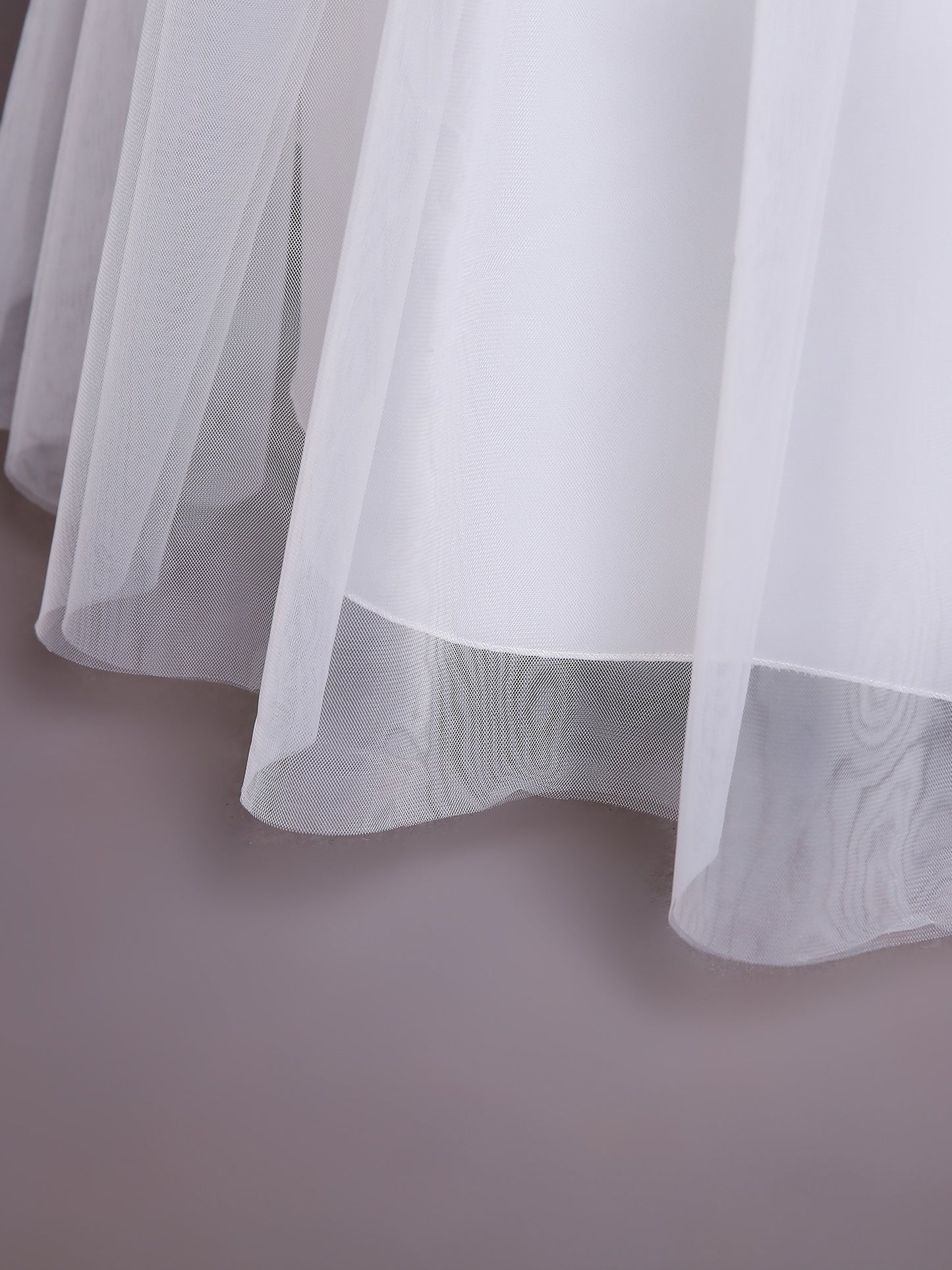 Elegant V-neck Puff Sleeve Embroidered Princess Dress