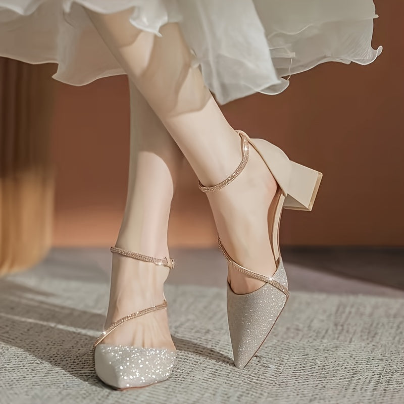 Rhinestone High Heels for Women