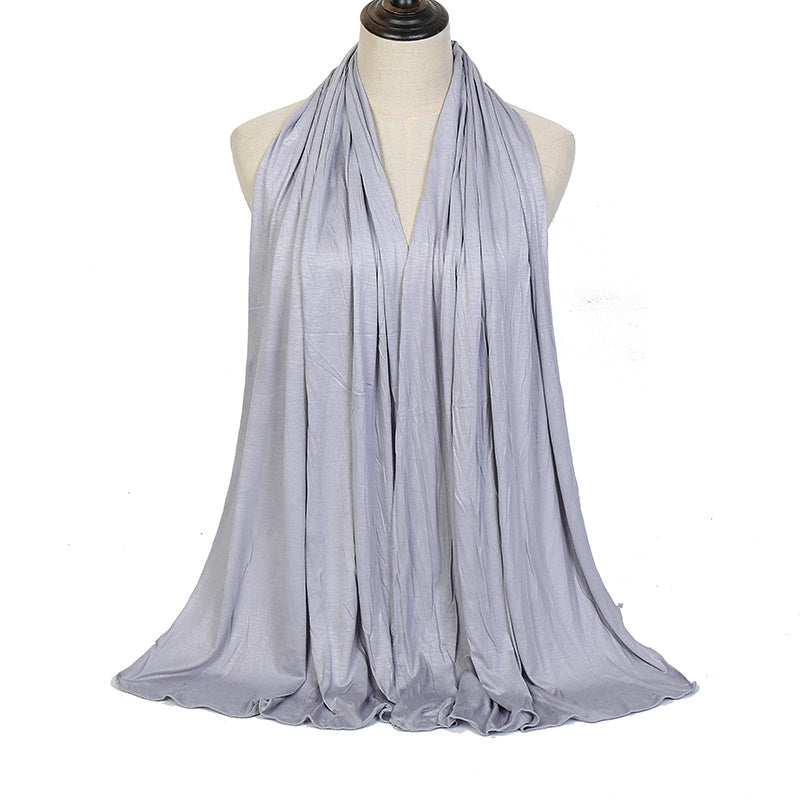 High Quality Stretchy Plain Maxi Scarf Shawl - Ideal for Hijab, Warm Wrap, Eid and Mother's Day Gifts