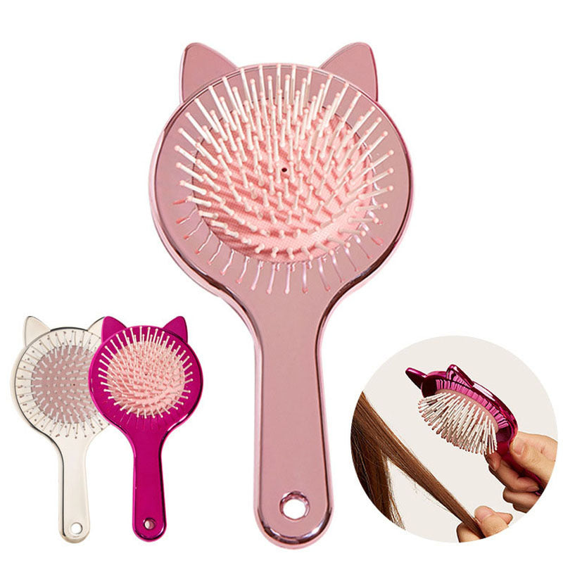 Cat Hair Brush with Scalp Comb and Air Cushion