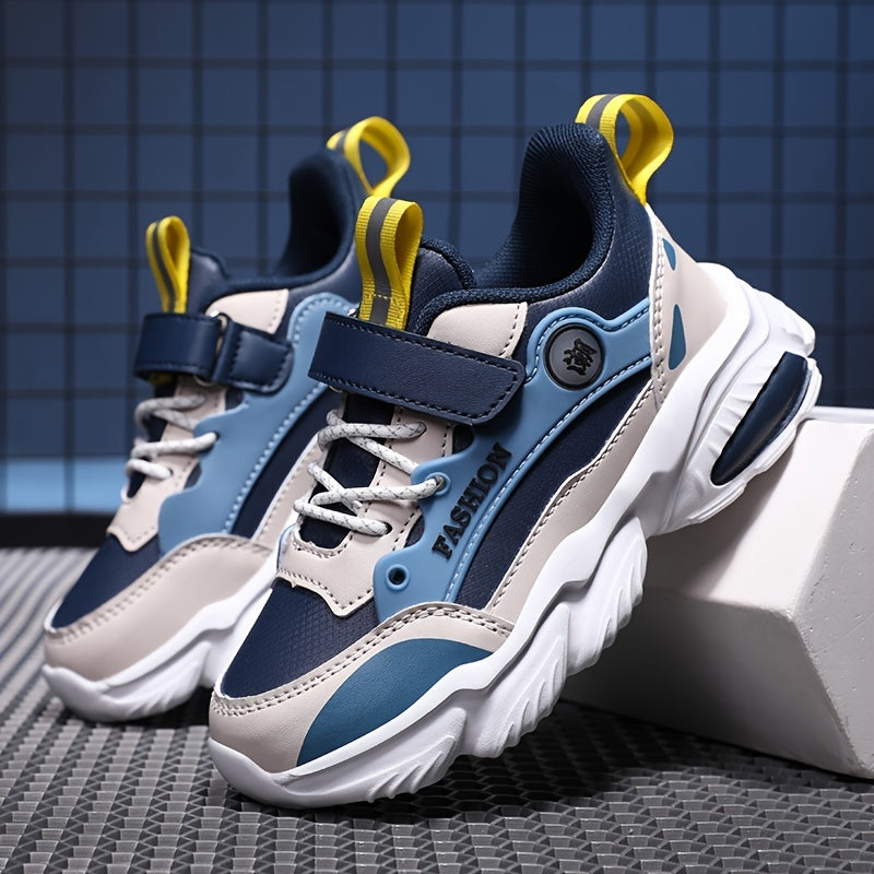 Boys Breathable Lightweight Platform Walking Sneakers