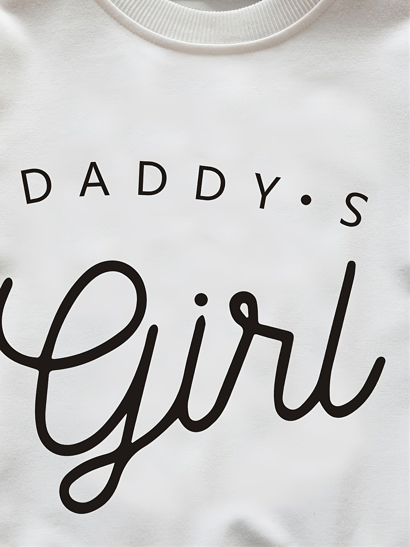 Daddy's Girl" Letter Print Long Sleeve Sweatshirt for Girls