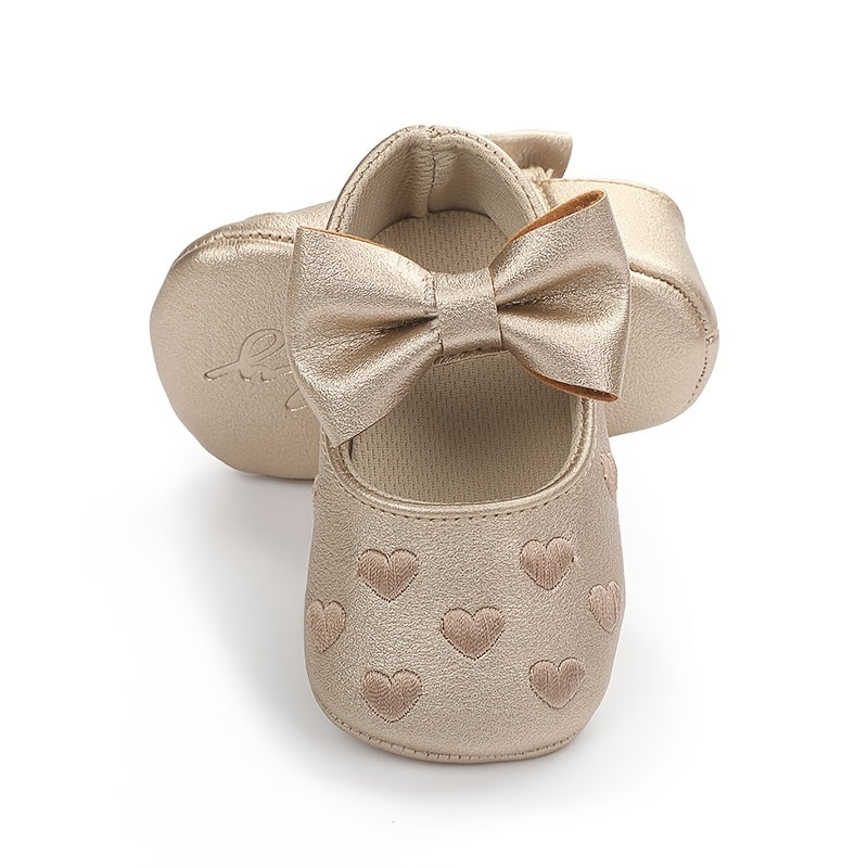 Infant Baby Girls Mary Jane Flats with Soft-soled Anti-slip Design