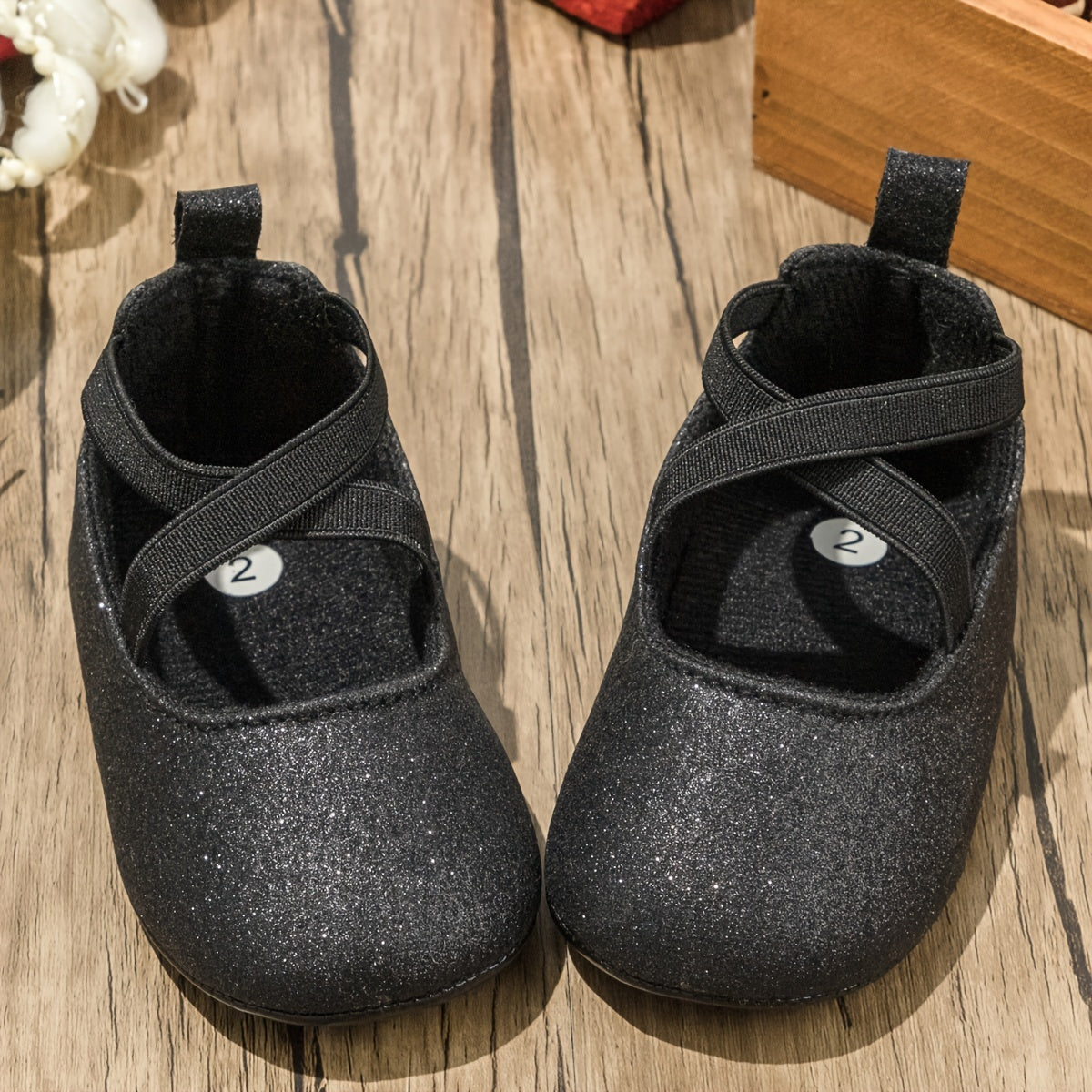 Elegant Baby Girl Sequin Mary Jane Shoes