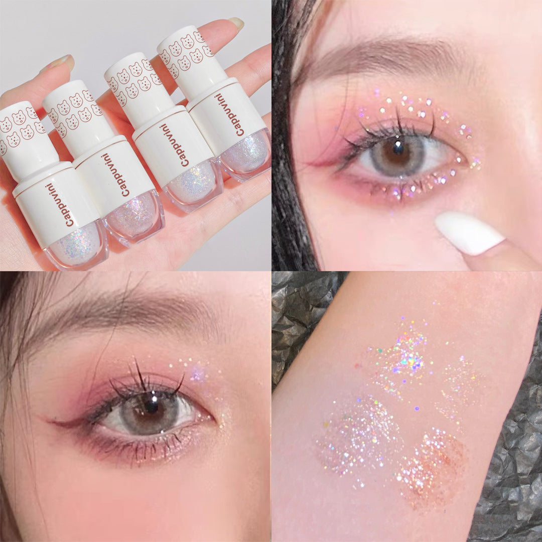 6-Color Liquid Eyeshadow Highlight Sequins Glitter Set