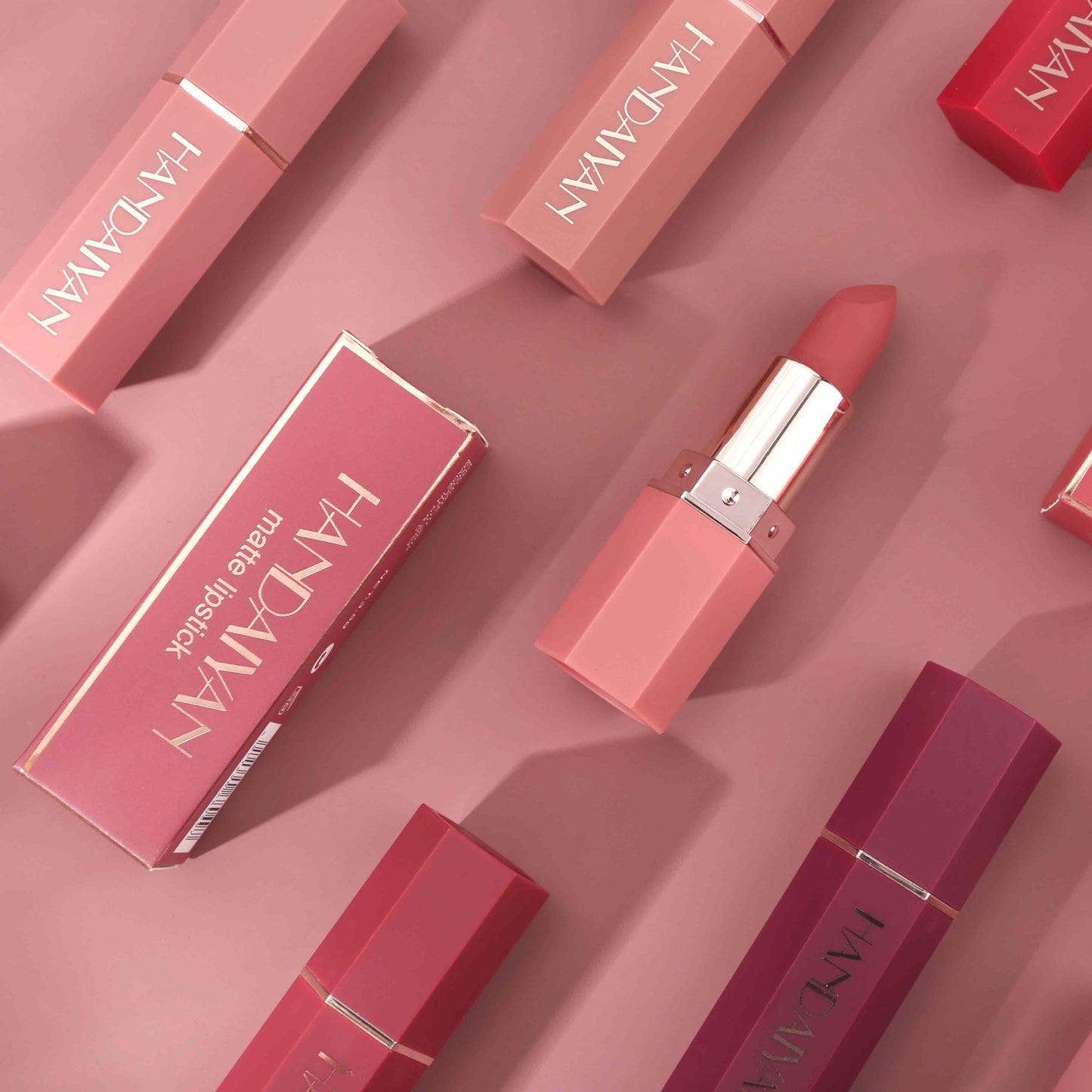 Waterproof Nude Matte Lipstick - Long-lasting, 6 Color Set