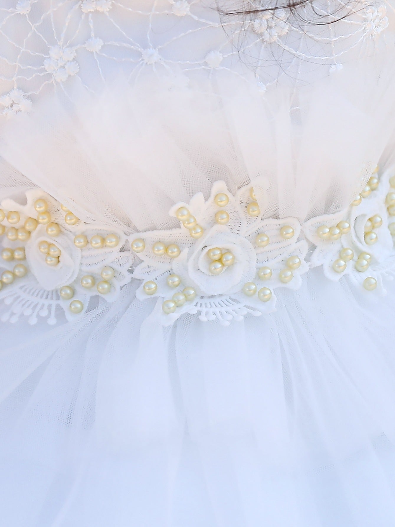 Mesh Embroidered Princess Dress for Baby Girls