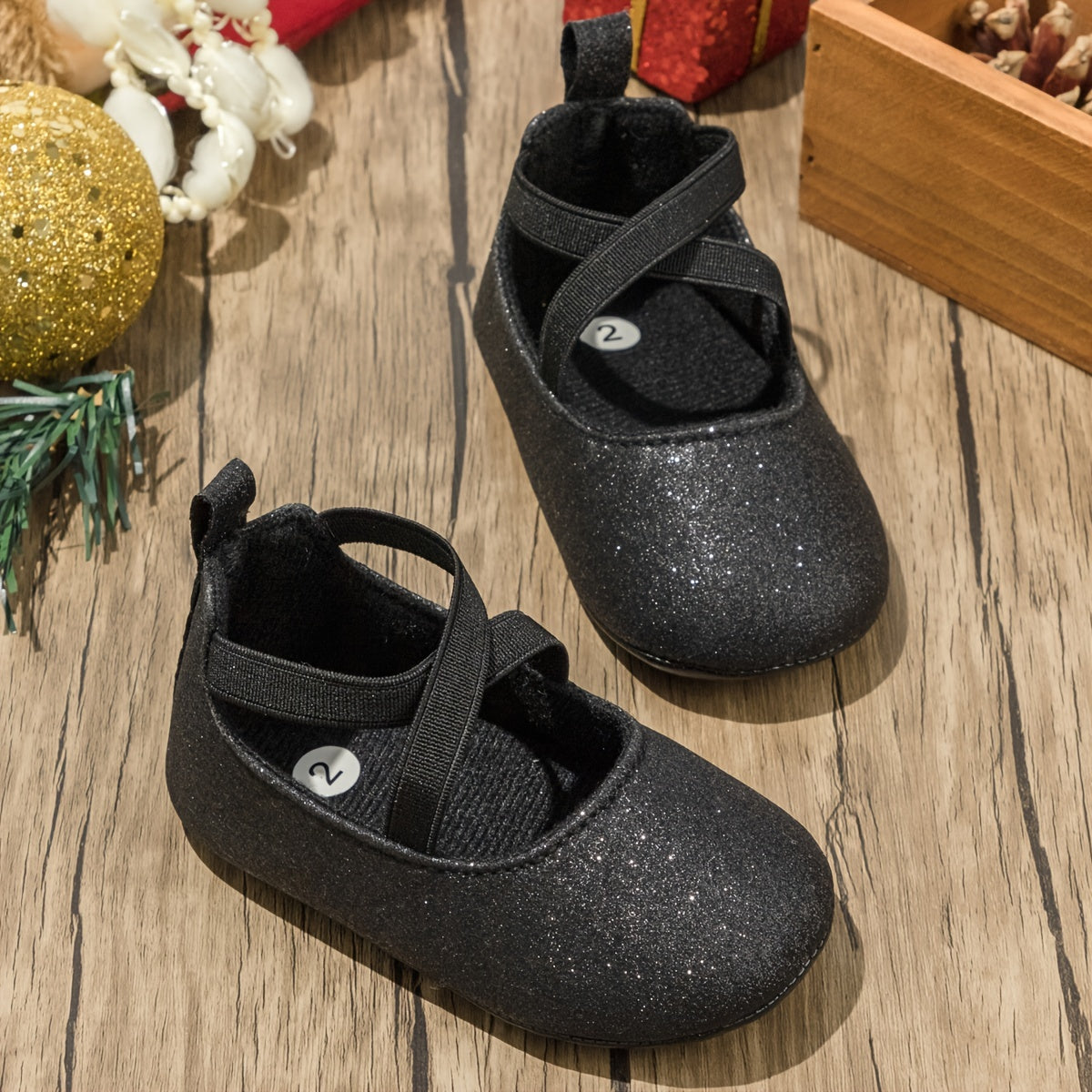 Elegant Baby Girl Sequin Mary Jane Shoes