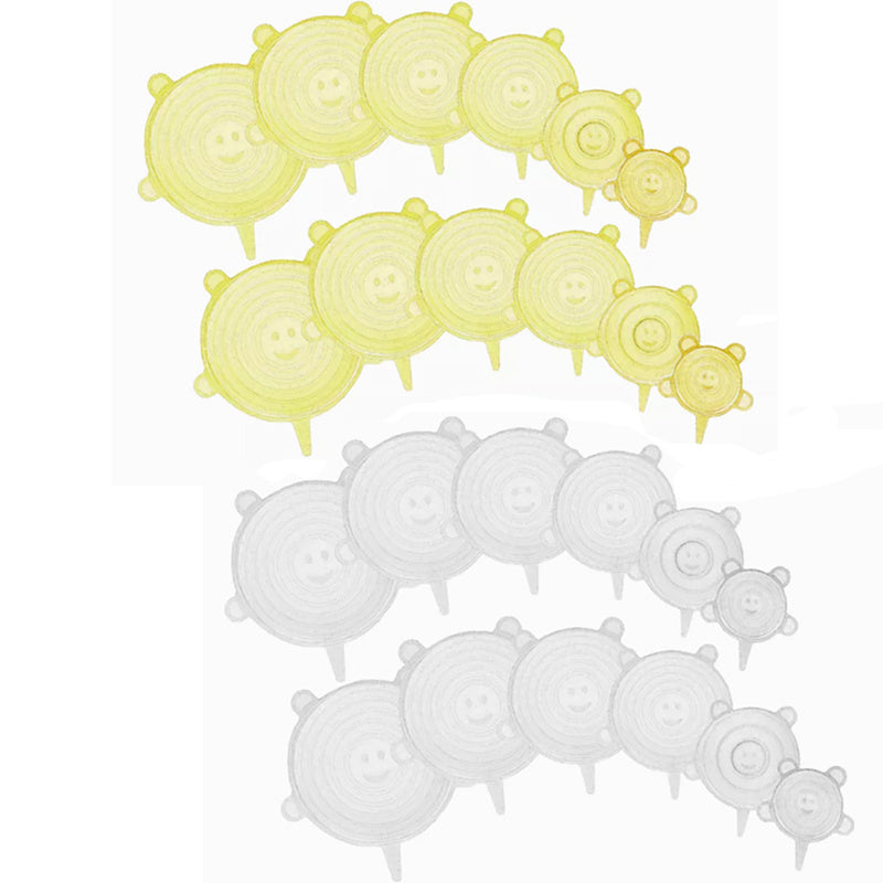 Silicone Stretch Lids (6/12pcs)