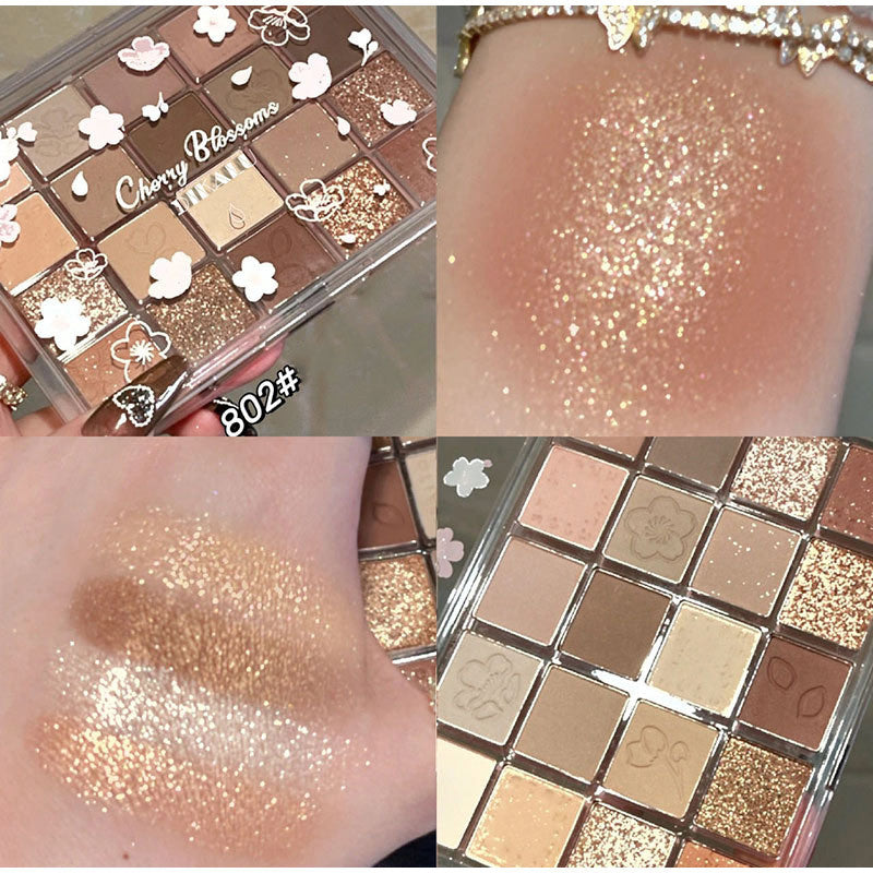 Milk Tea Earth Red-brown Eyeshadow Palette - 20 Colors for Makeup Beginners