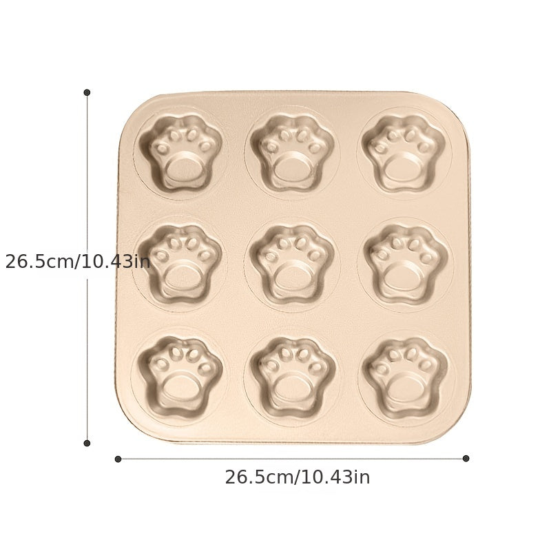 1-Piece 10.43" x 10.43" x 0.82" Madeleine Mold Cake Pan