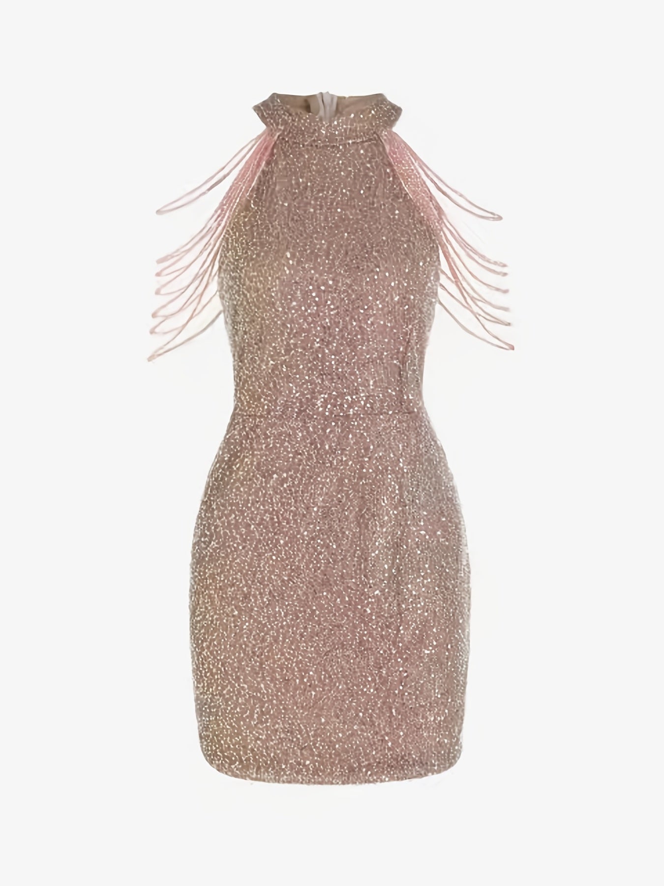 Sparkling Off-Shoulder Bodycon Dress for Women - Club and Party Outfit