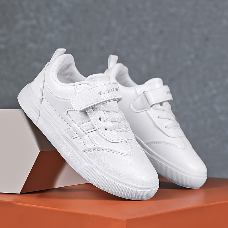 Boys' Casual Simple White Sneakers