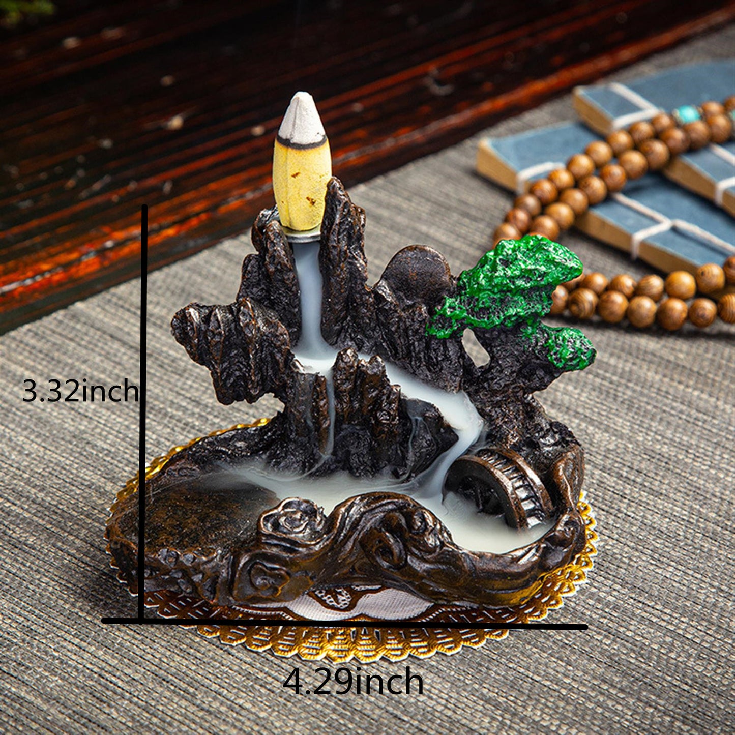 Resin Backflow Incense Burner - Waterfall Incense Holder