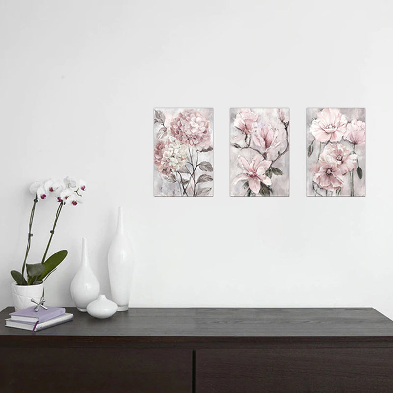3PCS Flowers Posters - Frameless Wall Art Canvas
