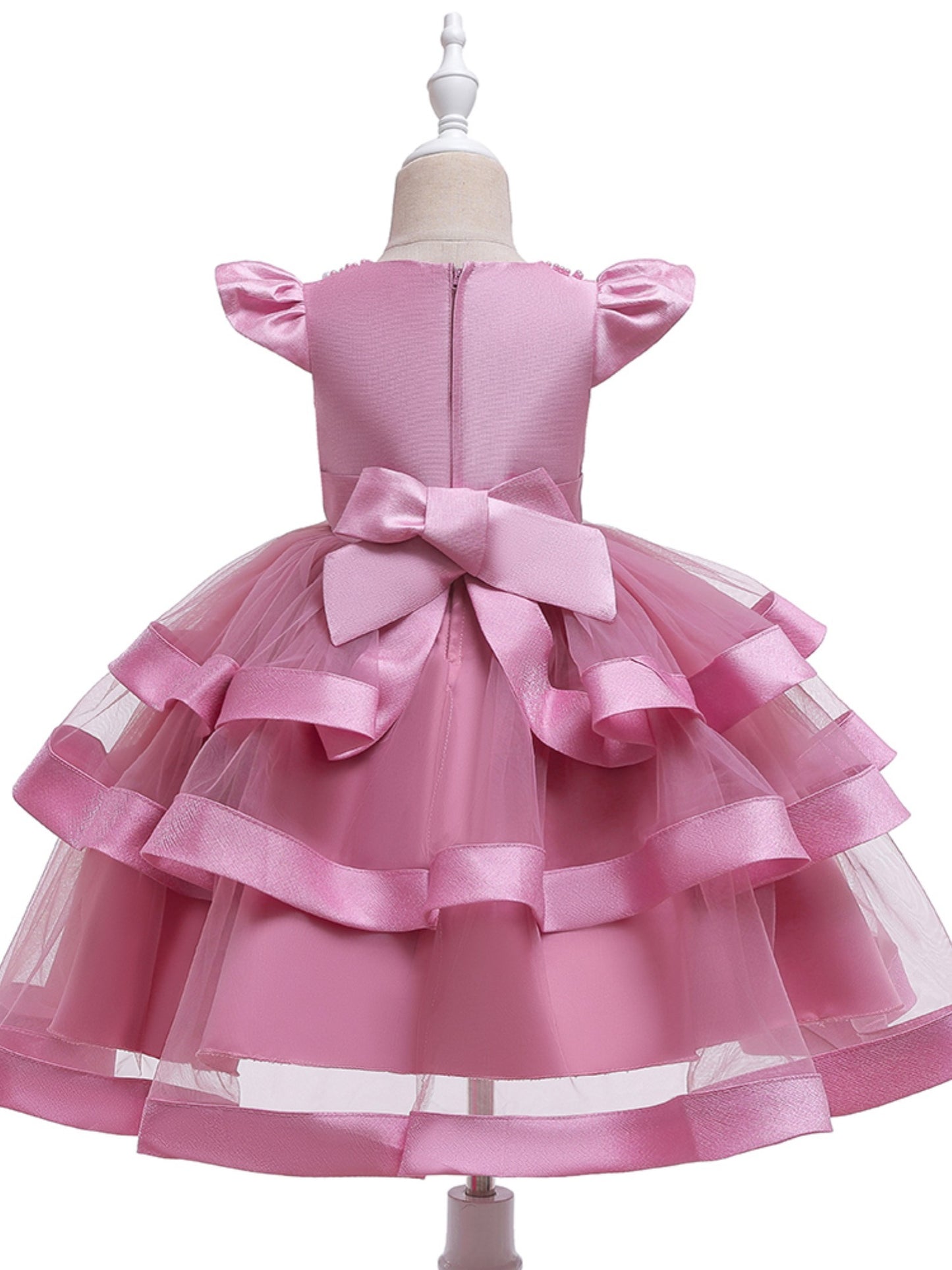 Elegant Mesh Princess Dress for Girls