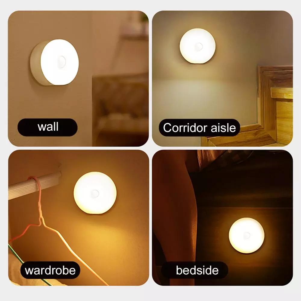 Bedroom Decor Light, 6 LED Detector Wall Decorative Lamp for Staircase, Closet, Room