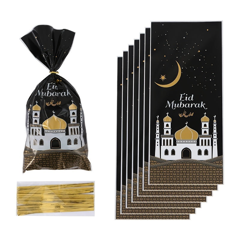 Plastic OPP Candy Cookie Bags, Ramadan Kareem Decorations, Islamic Muslim Party Supplies, Eid Al-Fitr, Ramadan Kareem Holiday Accessories, Birthday Party Supplies, Room Decor