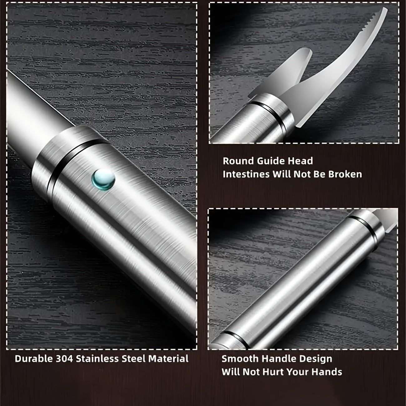 2 Pack 5-in-1 Multifunctional Shrimp Line Knife
