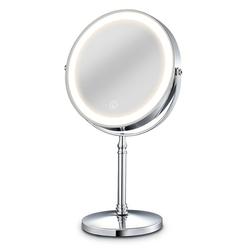 Bringing the Studio to You: 8 Inch Makeup Mirror with Light, USB Charging, and 10x Magnifying for Vanity